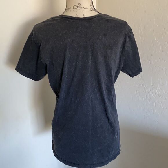 AC DC Dark Gray Distressed Blow Up Your Video Graphic Shirt - Picture 3 of 8
